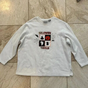 Women's Vintage 1x basic Editions Halloween White sweatshirt